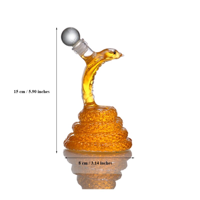 Small Snake Design Decanter For Liquor