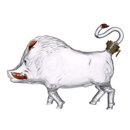 Wild Boar Shaped Whiskey Decanter