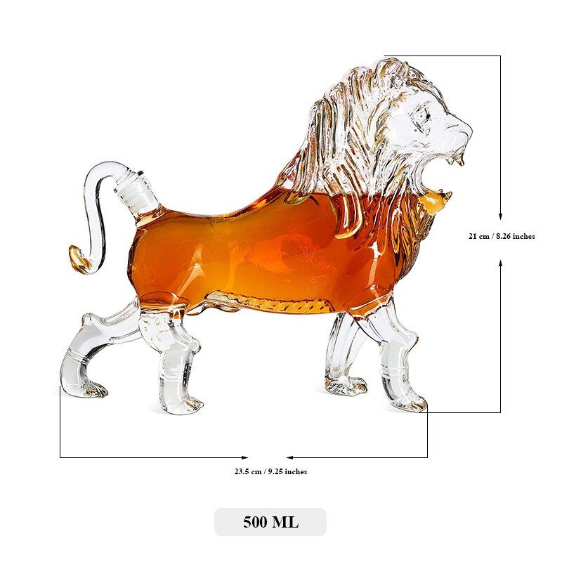 Lion Shaped Liquor Decanter