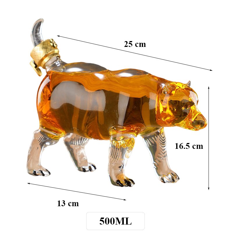 Animal Designed Classic Liquor Decanters