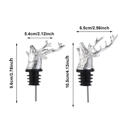 Deer Head Wine Pourers