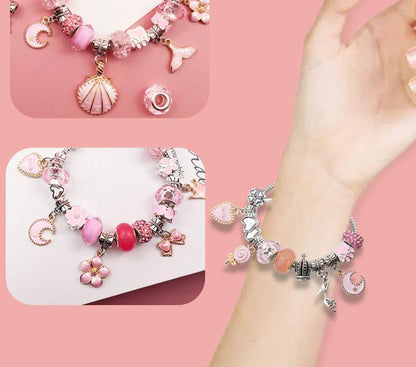 DIY Pandora Mermaid Theme Charm Bracelet - Blind box blind box - Perfect for a special occasion gift