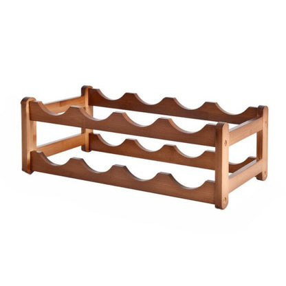 Vintage Wooden Wine Bottles Rack